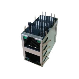  XRJH-21C-1-D1D-170 2x Stacked RJ45 8P8C LAN-Übertrager WE-RJ45LAN 10/100BaseT Manufactures
