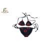 Buy cheap Red Circle Womens Bikini Swimsuits , Drawsting American Apparel Sublimation from wholesalers