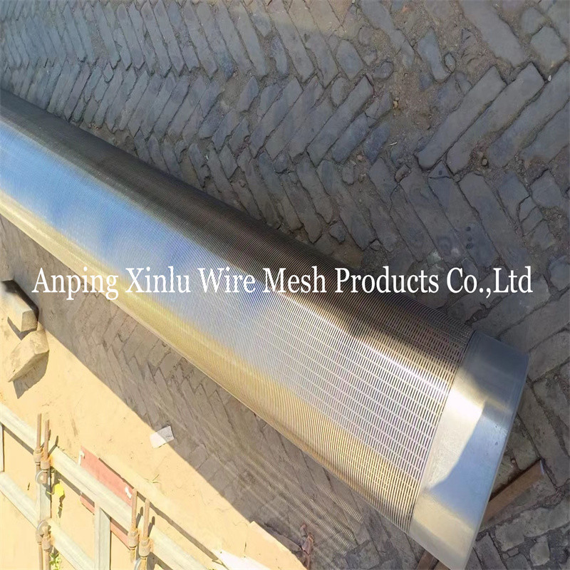 Diameter 426mm No Magnetic Tri-Wire Wrapped Johnson Water Well Screen Pipe With Anti-Corrosion For Tube Well Filtration