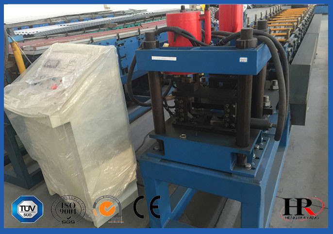Semi Automatic ZUC Hat Profile Purlin Roll Forming Machine With CE / SGS / ISO