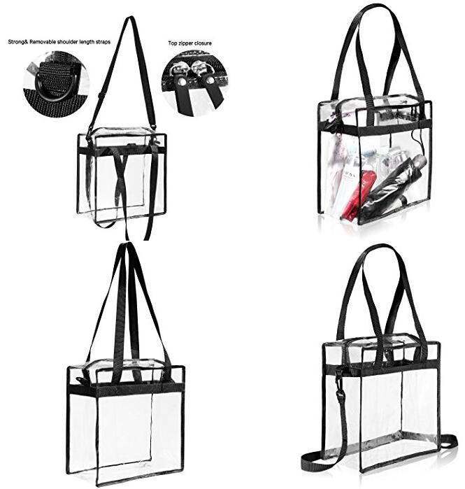 promotion pvc handle bag, customised shopping bags fashion clear pvc zipper bags transparent, clear plastic zipper bag w