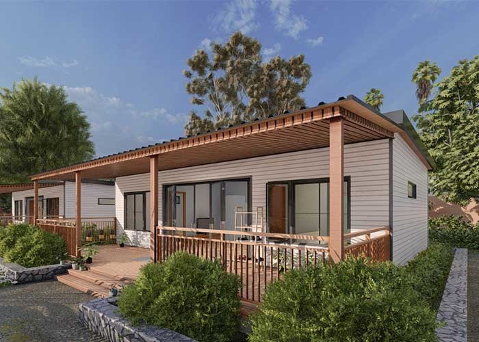 Light Steel Frame Foldable Small Modular Prefab Mobile Homes For Granny Flat/ADU