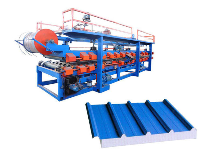 Weight 16.3T Rockwool Sandwich Panel Machine , EPS Sandwich Panel Production Line