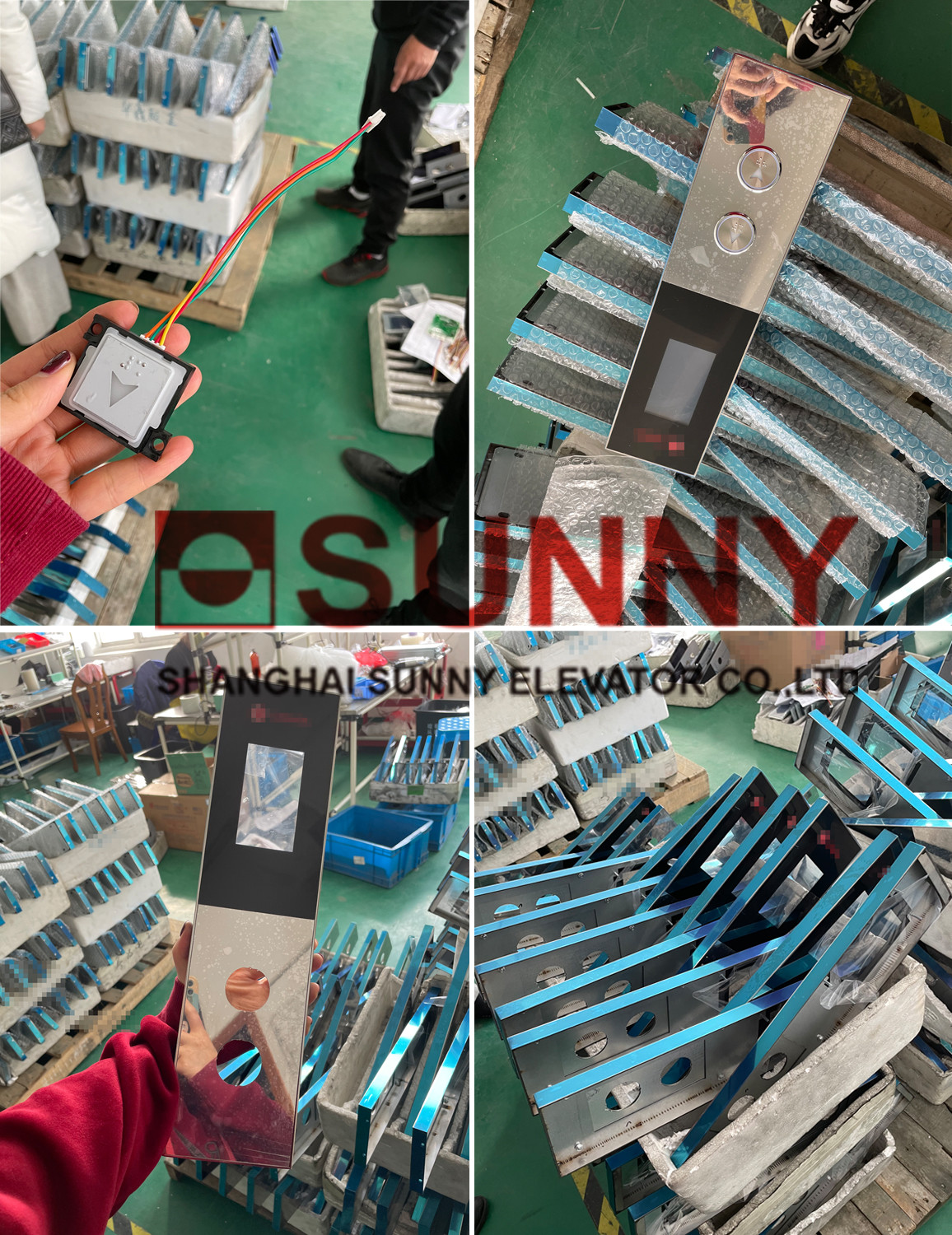 Wall Mounted Lop Elevator Car Operating Panel With Seamless Connection Display