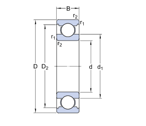 High Quality 6202 6203 6204 6205 6206 6207 6208 2rs C3 Deep Groove Ball Bearing