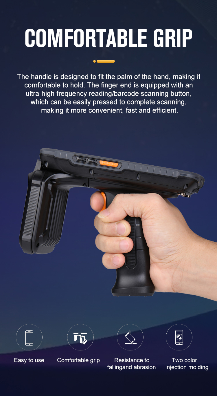 New Arrival Android Qr Code Pda Scanner NFC QR Code Scanning Industrial Rugged Pda Barcode Scanner