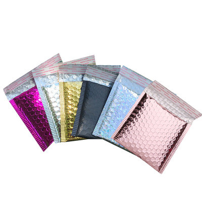 Professional Production Custom Poly Rose Gold Black Bubble Bubble Mailer Wrap Envelope
