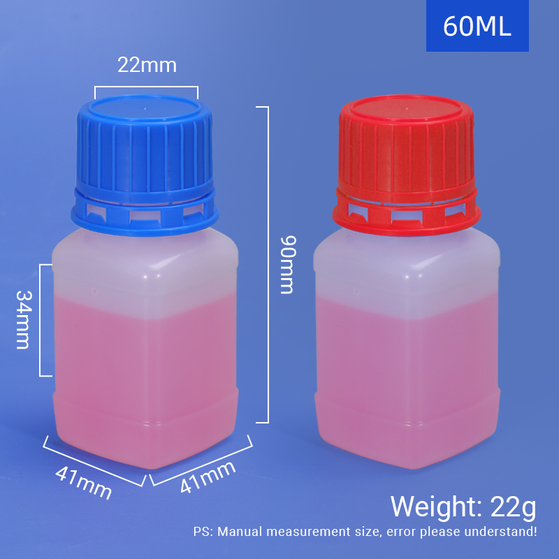 Sealed Chemistry Reagent Lab Bottles Plastic HDPE For Organic Solvent Liquid Storage