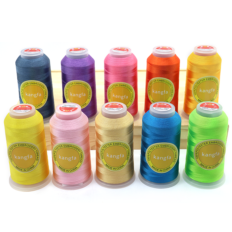 5000 Yard Polyester Embroidery Thread for Cross Stitch Vibrant Dyed Pattern and Durable