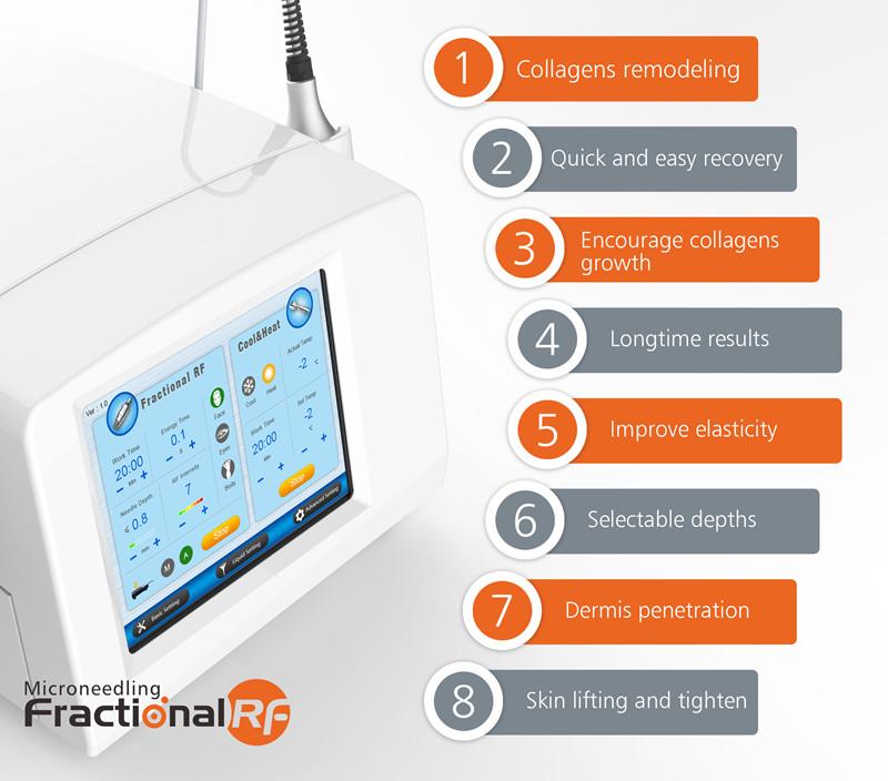 Body Collagen Induction 220V Microneedling Fractional RF