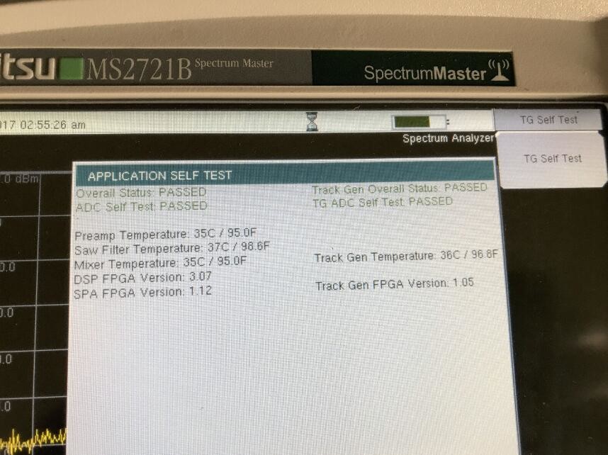 Anritsu MS2721B Portable Handheld Spectrum Analyzer 9kHz to 7.1GHz option 20