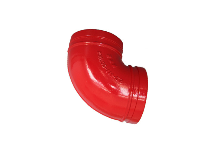 11.25 / 22.5 / 45 / 90 FM UL Certificated Casting Ductile Iron Grooved Pipe Fittings Elbow