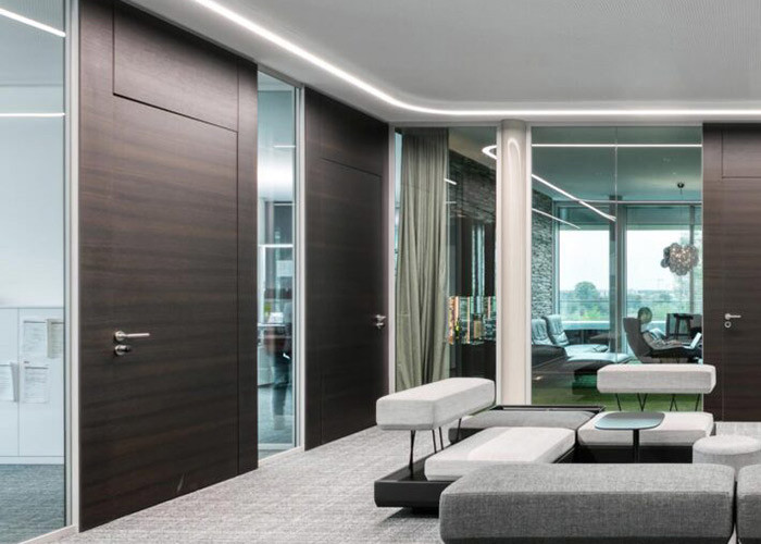 Premium Soundproof Design Frameless Double Glass Office Partition Walls