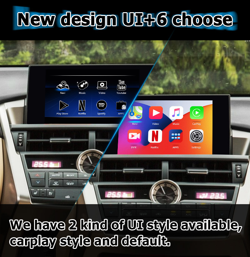 Lexus NX200t NX300h GPS Navigation Box knob touchpad control waze youtube carplay android auto