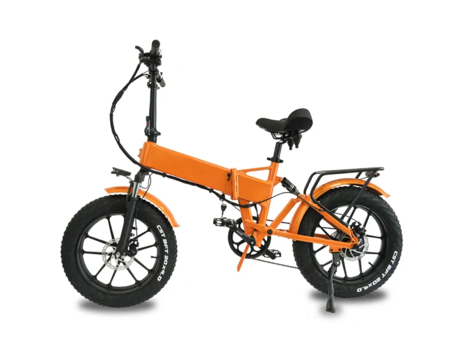 20 Inch 7 Speed Fat Tire Folding Ebike 750W With LCD Display And Lithium Battery