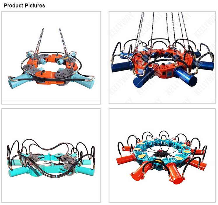 Blue Color 15units Hydraulic Pile Breaker , Concrete Pile Breaker For Excavators