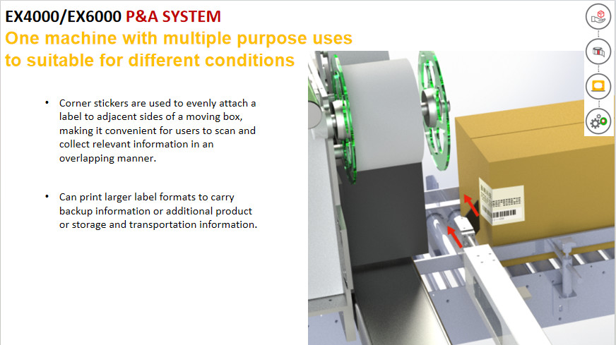 Automatic Piezo High Resolution Inkjet Printer Case Labeling System For Packaging Lines