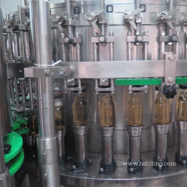 Small Scale ISO Certified 8000BPH Beer Filling Machine beer bottle filling
