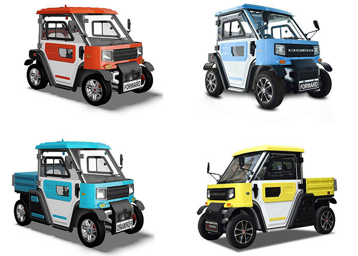 Max 50km/H Small Electric Vehicles 72V 2.8KW Range 100-120km 35L Storage