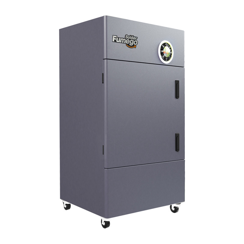 High Power Solder Fume Extractor 6 Layers 6 Operators 450 Watt With Wheels