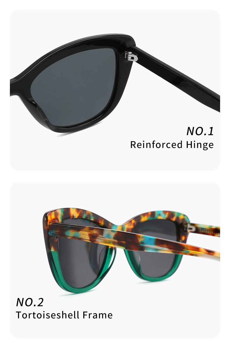 Sunny Days Acetate Frame Sunglasses Cat Eye Designer Stylish Style For Women Men