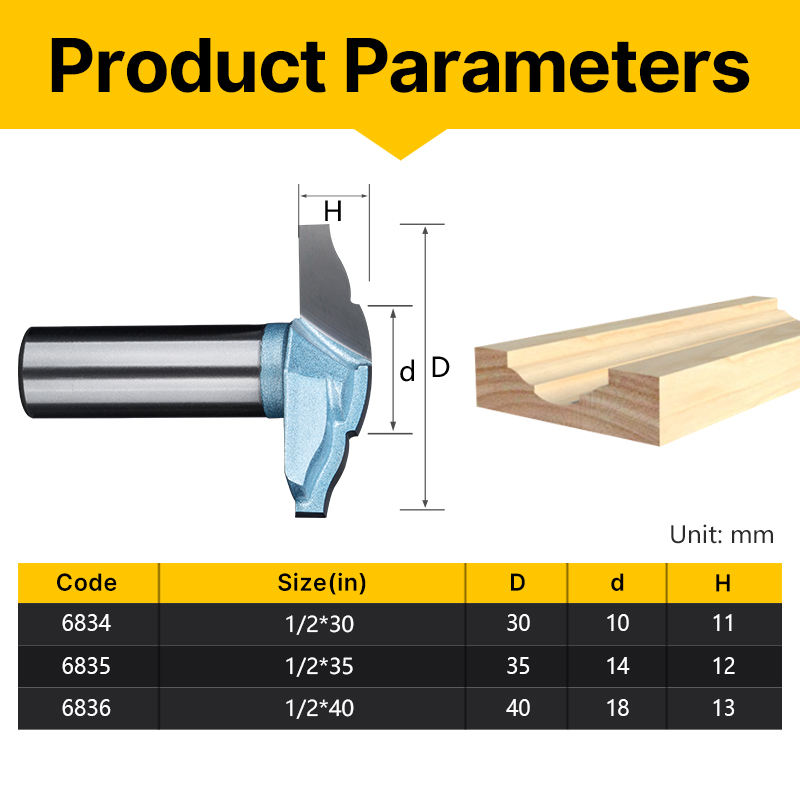 Cnc Router Bits for Wood Carving Woodworking Cutters Raised Panel Bit Tungsten