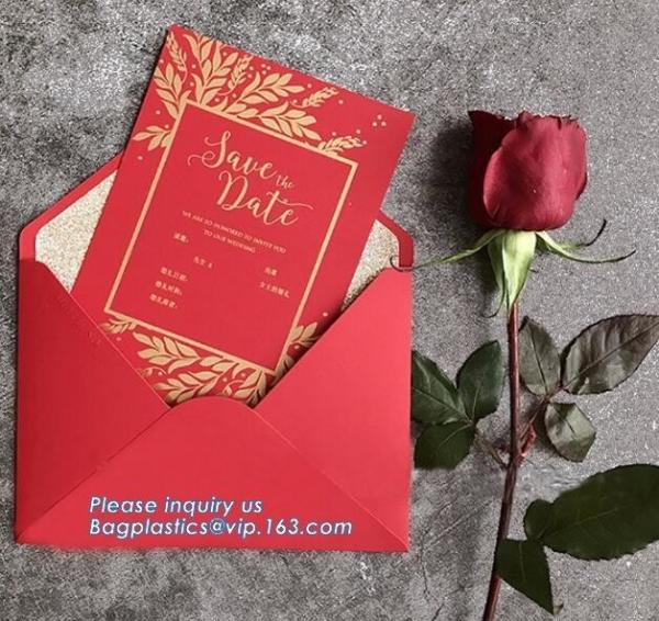 Professional Custom Greeting Kraft Packaging Paper Envelope With High Quality