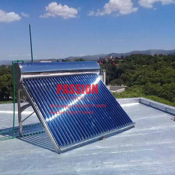 200L White Outer Tank Low Pressure Solar Water Heater 201 Solar Heating Collector