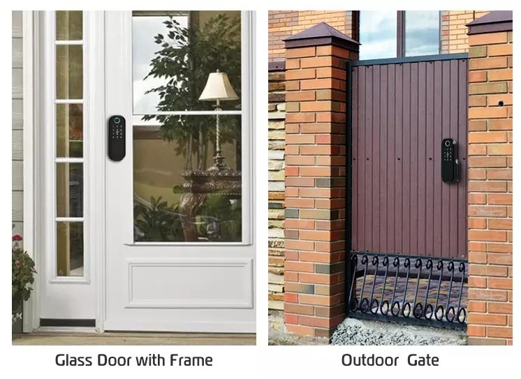 Keyless WiFi Home Electric Keypad Deadbolt 12V Rim Door Locks