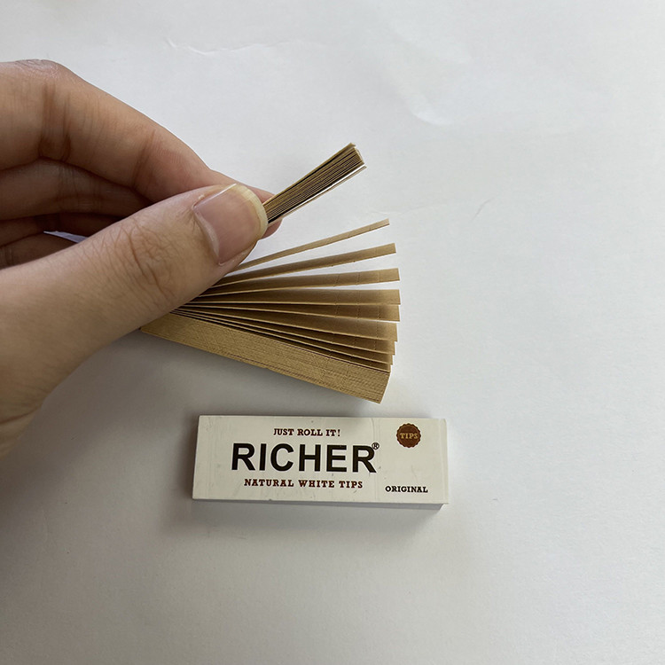 114 Size 77x44MM 55 Leaves Rice Rolling Papers With Tips OEM available