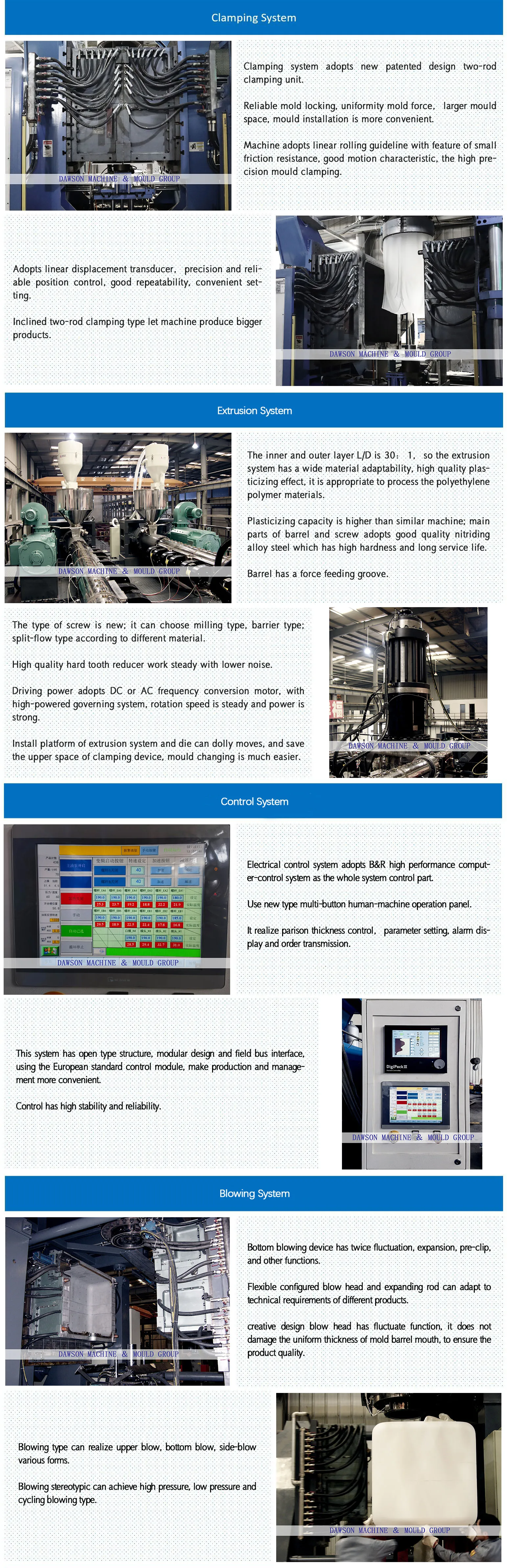 Chemical Tank Extrusion HDPE Blow Molding Machine 1000L IBC Container
