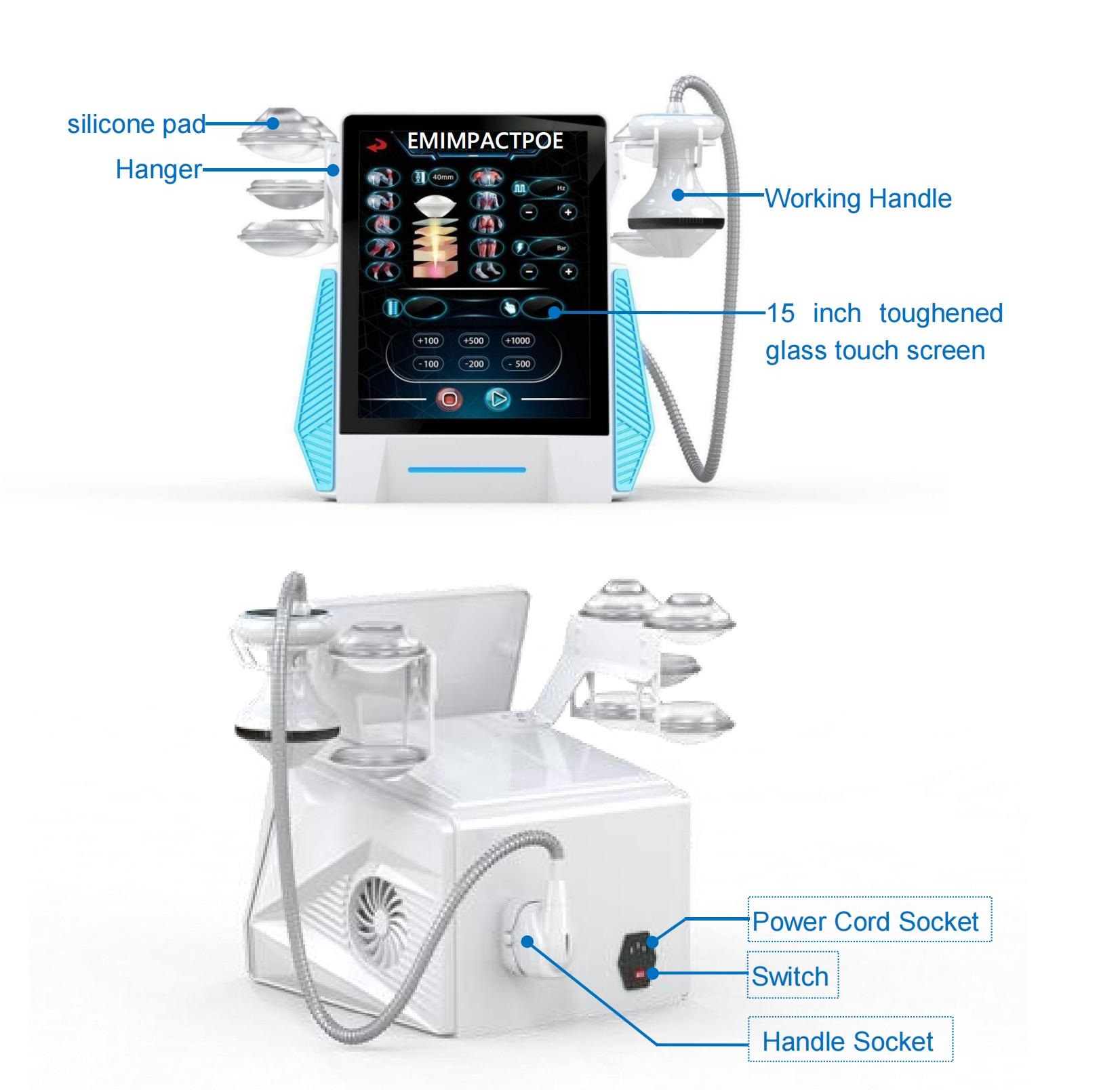 Focus Shockwave Therapy Machine for Safe and Accurate Treatment of Tendon Damage and Blood Circulation