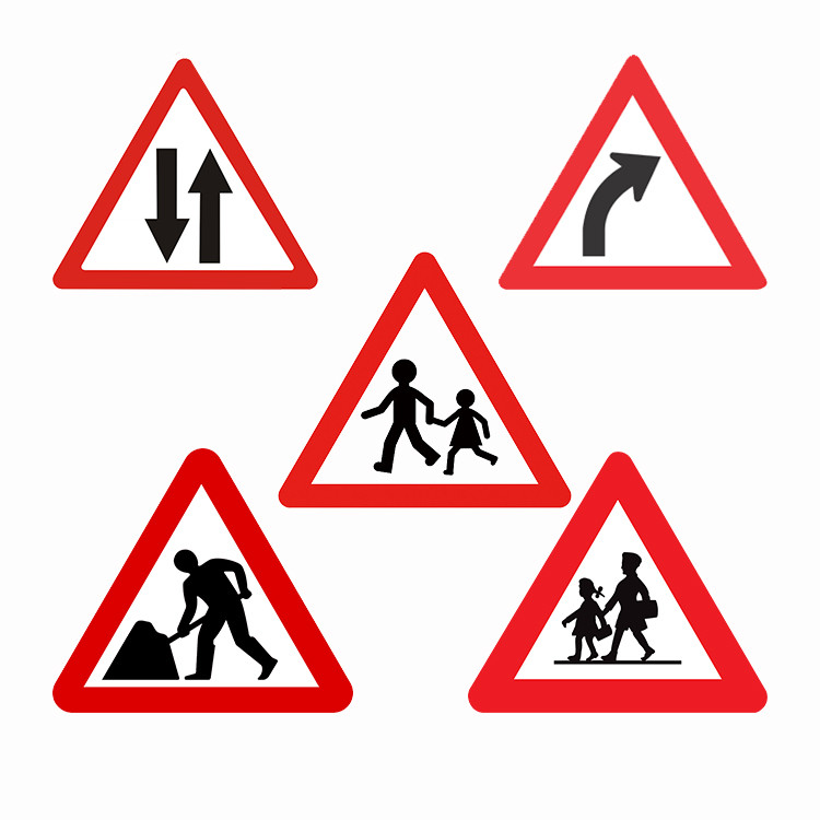 Triangle Highway Code Symbol Mandatory Pedestrian Prohibited Sign