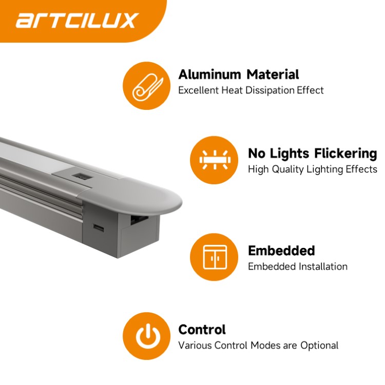 LED Cabinet Strip Hand Shaking/PIR Sensor Aluminum Profile A2200/A2210/A2270