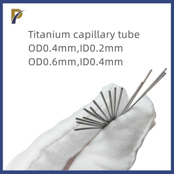 Gr1 OD0.4mm ID0.2mm Pure Titanium Tube Titanium Capillary tube For Medical