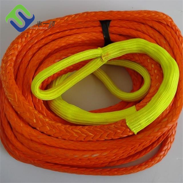 Ship Synthetic 12 Strand UHMWPE Rope For Marine Towing