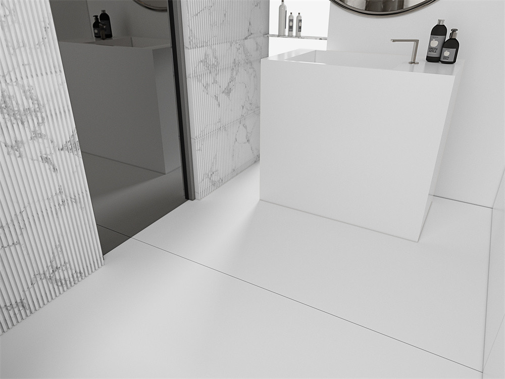 Pure White 1420x2700mm Matt Outside Wall Porcelain Sintered Stone Slab And Big Slabs For Decoration And Dining Room