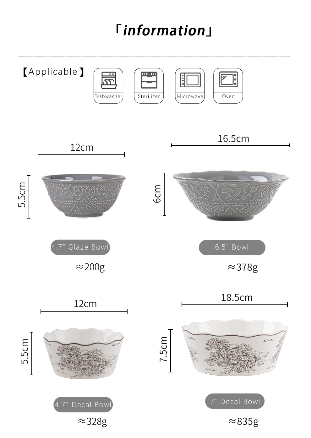 European Style Gray Dinnerware Sets With Luxury Porcelain And Scenic Pattern Ceramic