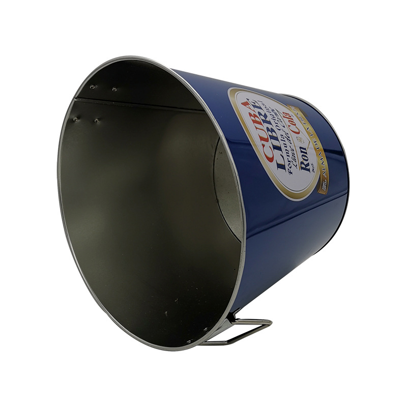 Ultraportable Stable Tin Beer Bucket , Recyclable Popcorn Tin Bucket