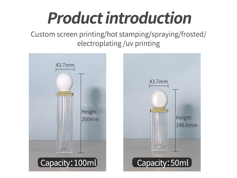 Cosmetic Acrylic Bottles 30g 50g Plastic Lotion Bottles Packaging With Special Stone Cover Cap