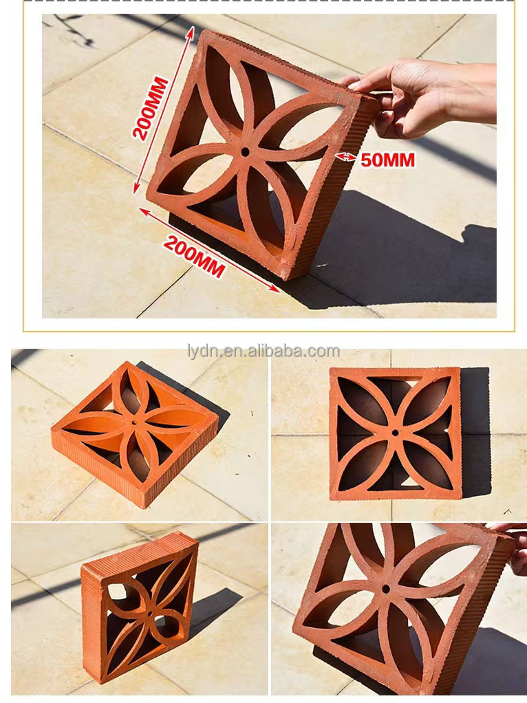 Cement Exterior Wall Blocks Decorative Sun Brick Artificial Hollow Bricks