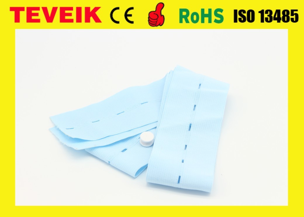 Fetal Monitor Disposable CTG Belt With Buttonhole 6cm X 1.2m, 2pcs/bag