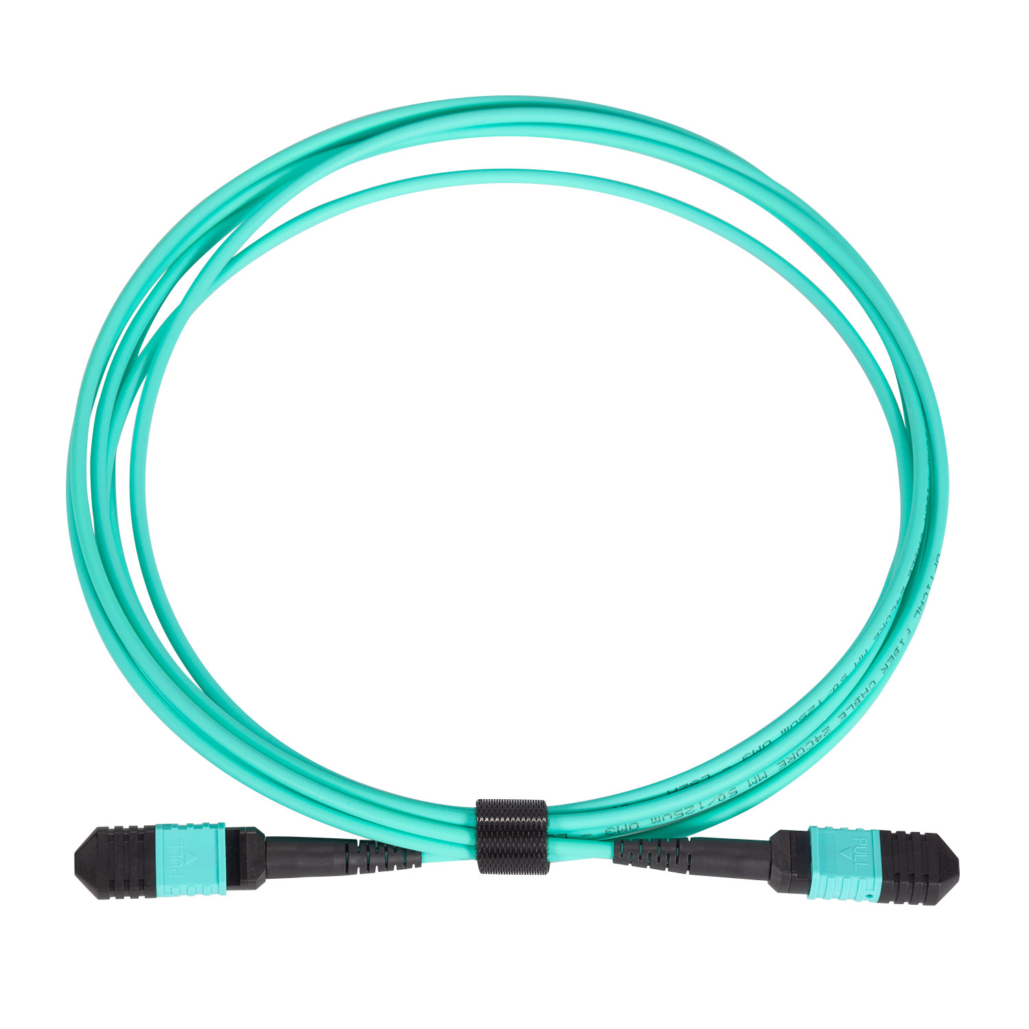 Multimode 50/125 OM3 MPO Fiber Patch Cord Female Connectors 12 cores