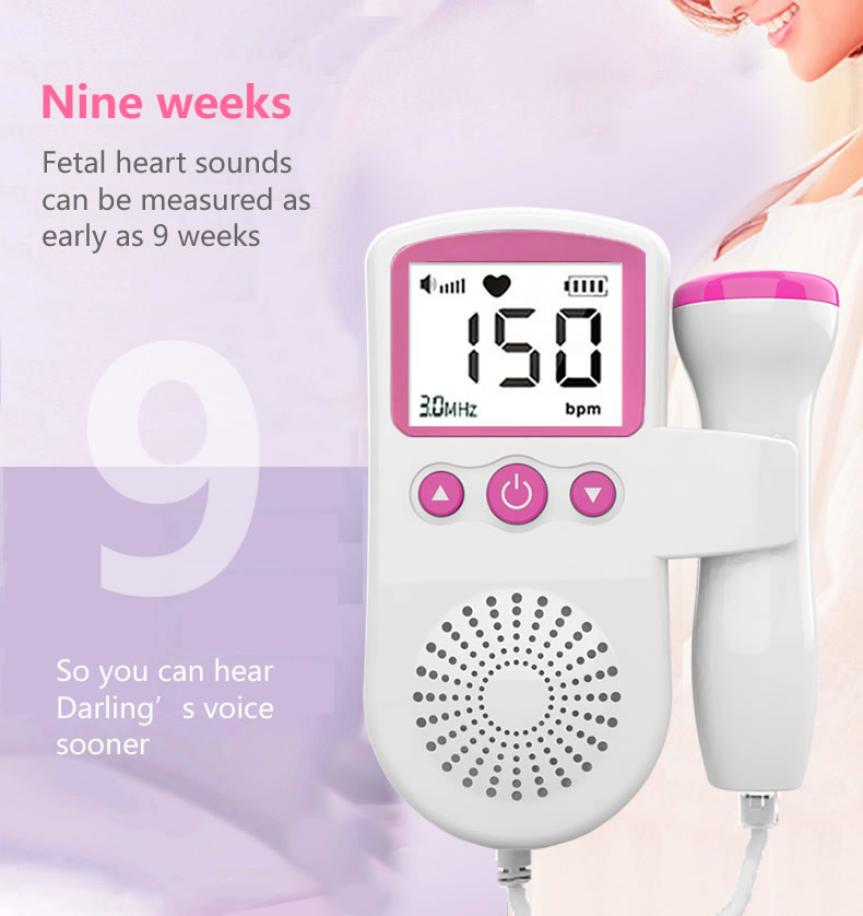 Babies Fetal Heart Monitor Machine Safe Heart Monitor For Pregnant Women