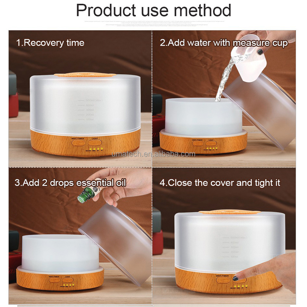 24V Intelligent Ultrasonic Essential Oil Aromatherapy Diffuser for Home Office Hotel