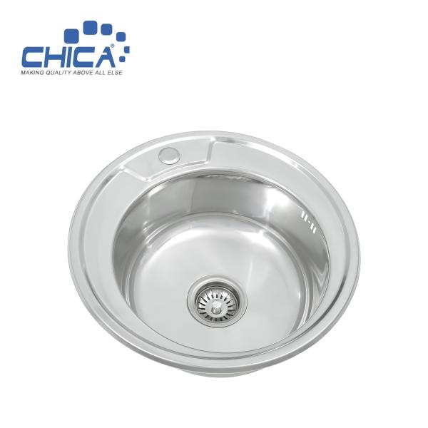 Topmount Kitchen Sink Single bowl Kitchen Sink Round sink Stainless Steel