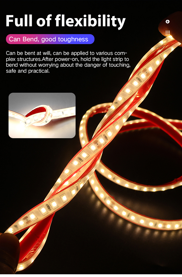 IP68 Dimmable LED Strip Lights 12V 24V Under Cabinet Led Strip Lighting Dimmable