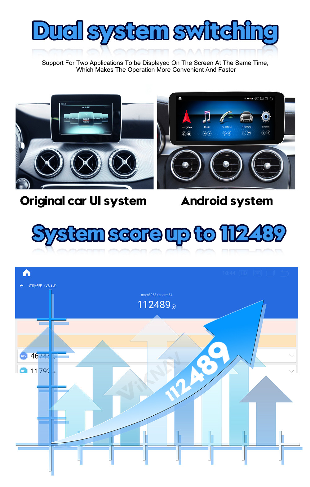 Mercedes Benz W221 Android Head Unit Radio Player With 8 Core CPU