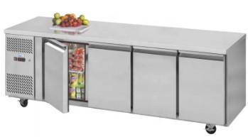 CFC Free Stainless Steel Fridge Freezer Undercounter Fridge With Freezer