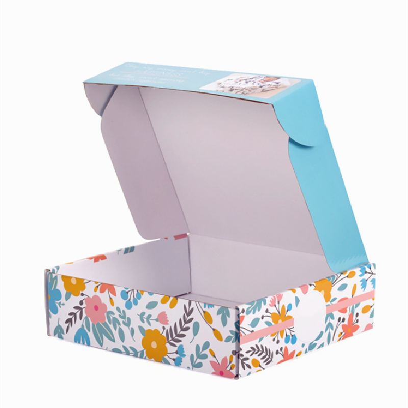 Flat Cardboard Black Mailer Boxes Folding Foldable Carton For Shoes Clothing
